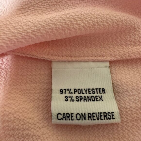 Calvin Klein Pink V-Neck Blouse/Top | Minimalist NWOT [M] - Picture 6 of 7